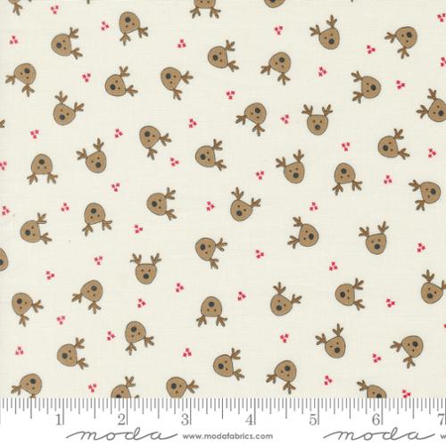 Novelty Reindeer, On Dasher Dasher, Vanilla 55661 11, Moda Fabrics