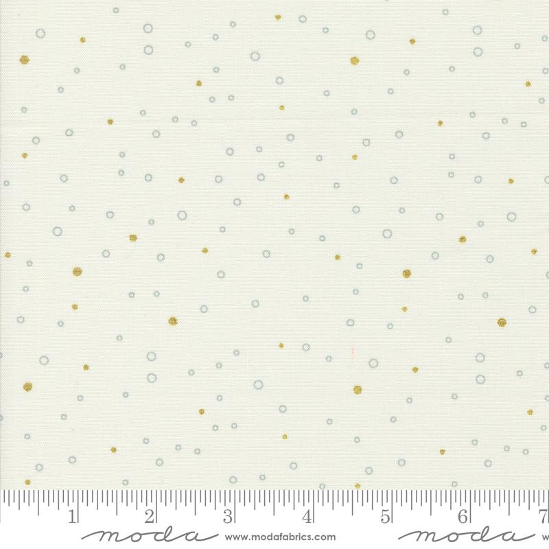 Shimmer Metallic Ivory, 1846 11M, Zen Chic, Moda Fabric