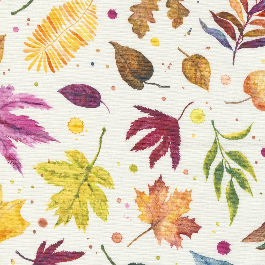 Falling For You Floral Leaves, Floribunda Cloud, Create Joy Project, Moda Fabrics