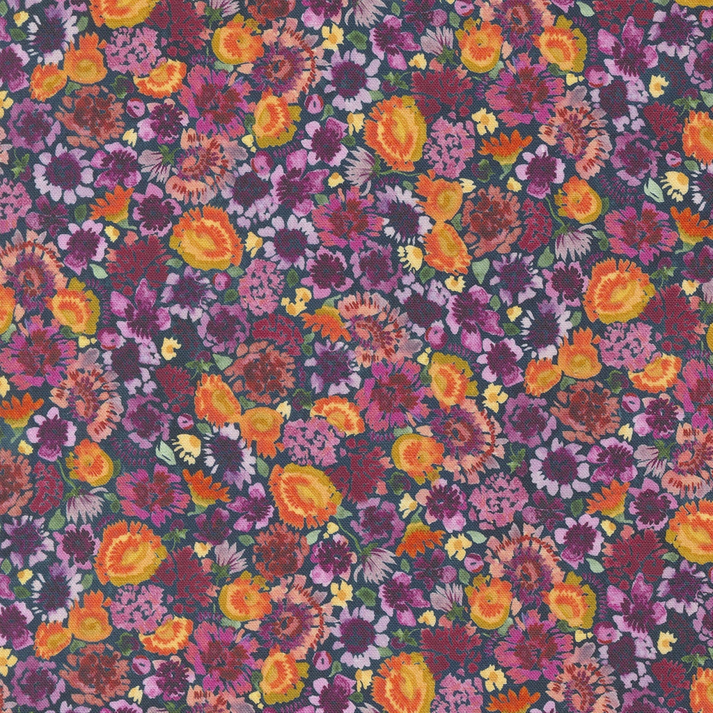 Autumn Daze Small Floral, Floribunda Midnight, Create Joy Project, Moda Fabrics