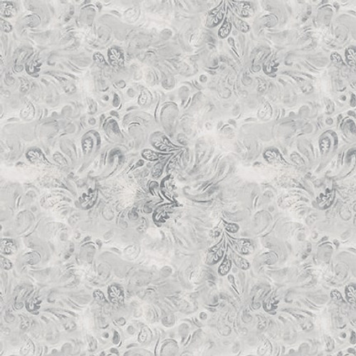 Abstract Paisley, Grey Purely Neutral, Satin Moon Designs, Blank Quilting