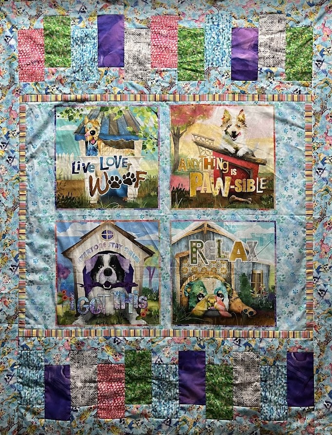 Raise The Woof Panel Quilt Kit, Connie Haley