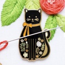 Black Cat Magnetic Needle Minder, Beverly McCullough, Flamingo Toes