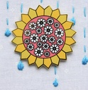 Sunny Daisy Dresden Magnetic Needle Minder, Beverly McCullough, Flamingo Toes