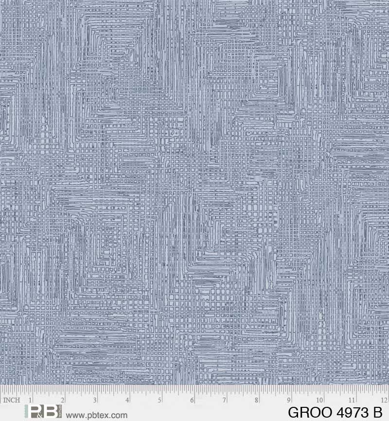 108in Light Blue Wide Back, Grass Roots, P&B Textiles