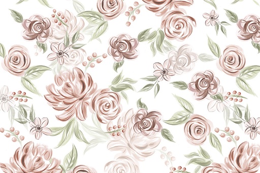 [ccsweetflowers] Rose Minky, Sweet Flowers Cloud Cuddle 60", Shannon Fabrics