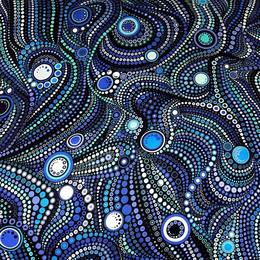 [AAQXD18493246] 108" Water Circles & Dots, Effervescence, Robert Kaufman Fabrics