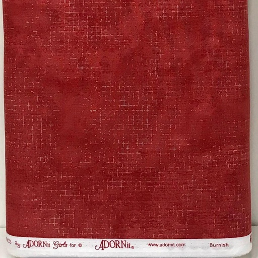[00538 Burnish Fabric-RED] AdornIt, 100% Cotton Red, Burnish Fabric