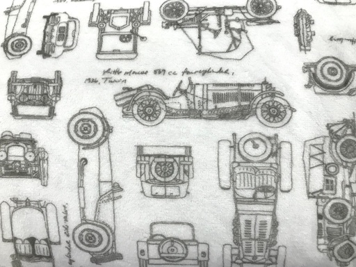 [Automobiles Graphite] Automobiles Graphite, 60in Cuddle, Shannon Fabrics