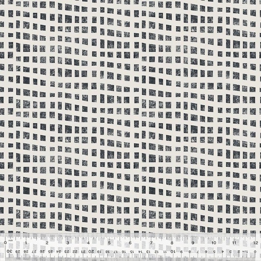 [53508-8] Black & White Cotton Fabric, Swatch, Michael Mullan, 53508-8, Windham Fabrics