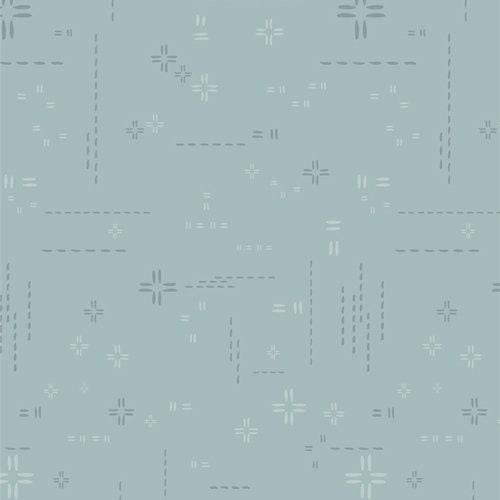 [DSE 717-Skyline Blue] Blue Modern Cotton Fabric, Decostitch Elements, Art Gallery Fabrics, Quilting Cotton, Fabric by the Yard