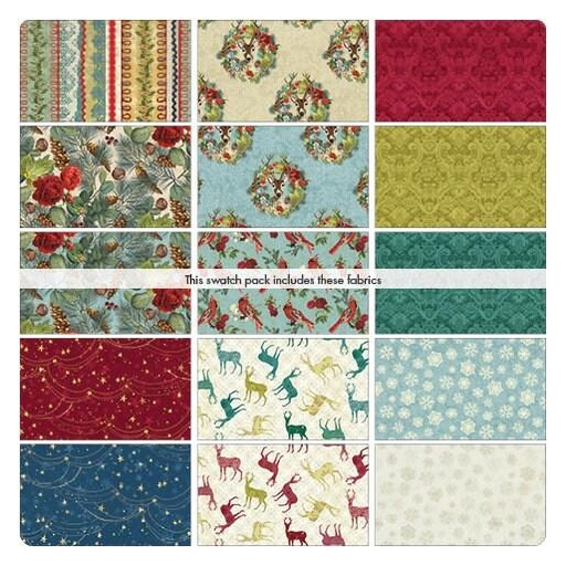 [FWCMGPK] Christmas Magic, Fat Quarter Bundle, Kelly Rae Roberts, Benartex