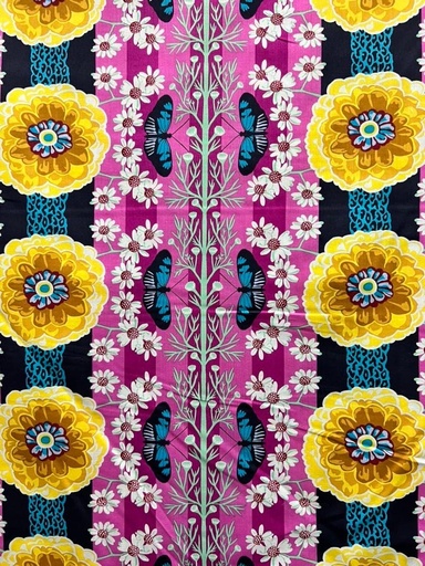 [CLAH003.Magenta] Floral Cotton Lawn, Vivacious, Natural Order Magenta, Anna Maria, Free Spirit Fabrics