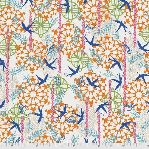 [PWVW018-KindLove] Garden Floral Fabric, Valori Wells, Free Spirit Fabrics