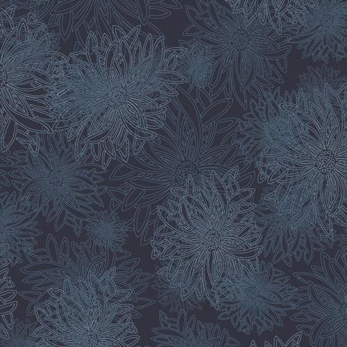 [FE 538] Floral Elements Blue, Nocturne, FE 538,  Art Gallery Fabrics