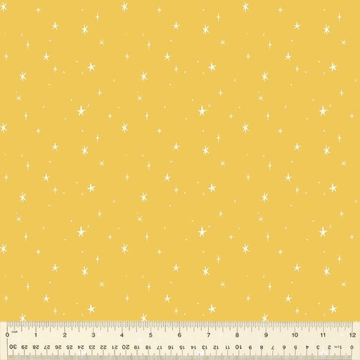 [53468-9 Starlight Yellow] Star Cotton Fabric, Sweet Abigail, Tessie Fay, Windham Fabrics