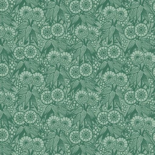 [13341-45 - Spruce] Wallpaper Geo Spruce, Inspired Heart, Kelly Rae Roberts, Benartex Fabrics