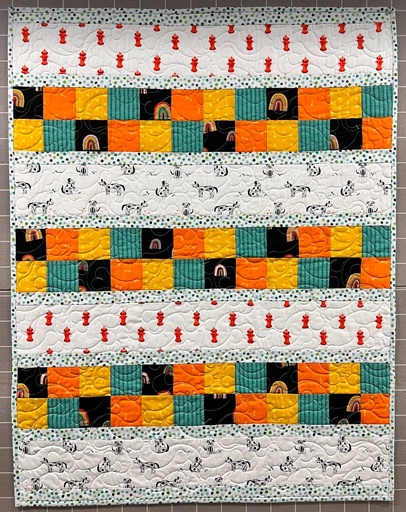 Dog Sample Quilt, 30" x 39", Oh Woof Collection, Art Gallery