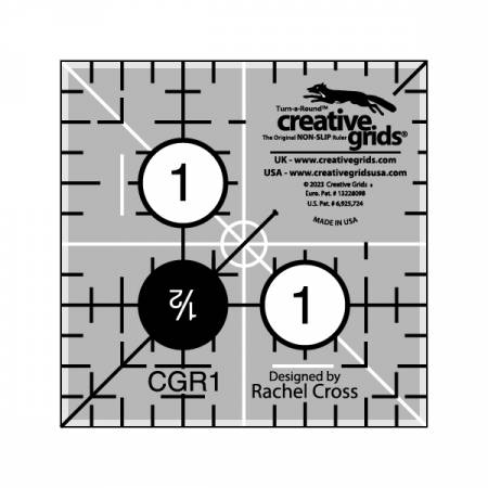 [CGR1] Creative Grids Quilt Ruler 1-1/2in Square