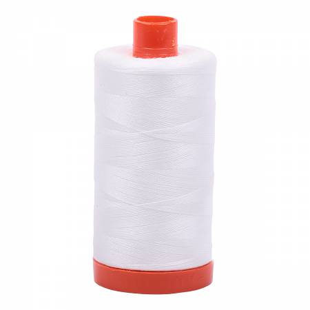 [MK50SC62021] Mako Cotton Thread Solid 50wt 1422yds Natural White