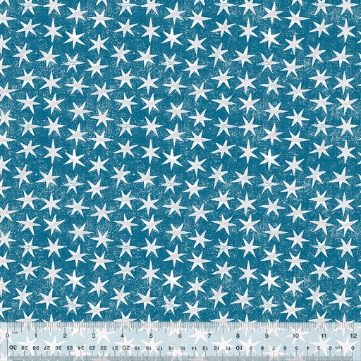 [53509-11-JACKS-MARINE] Star Cotton Fabric, 53509-11, Swatch, Michael Mullan, Windham Fabrics