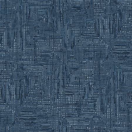 [GROO04973-N] Navy Grass Roots, 108in Wide Back, P&B Textiles