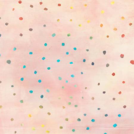 [716Q-11] Blush Batik Dots, Found, Carrie Bloomston, Windham/Anthology Fabrics