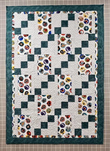 [AlphSamp01] Alphabet Sample Quilt, 43" x 61"