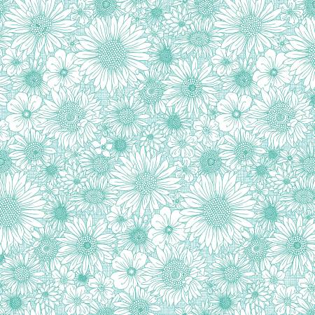 [13676B-04] Mint Upsy Daisy, Pat Sloan, Benartex Fabrics