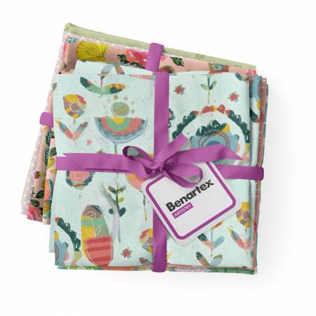 [FQHLLPK] A Heart Led Life Fat Quarter, 19pcs/bundle, Kelly Rae Roberts, Benartex Fabrics