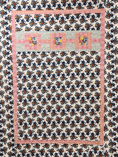 [BOHOVASESSAMPLE] Boho Blooms Vases Sample Quilt, 61" x 81", Free Spirit Fabrics