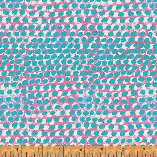 [53125-9Hot Pink] Layered Dot Hot Pink, Happy, Carrie Bloomston, Windham Fabric