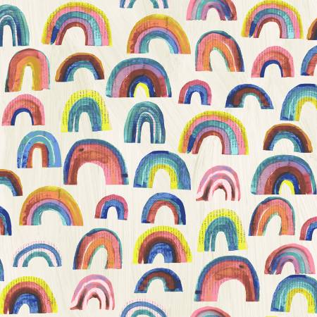 [53122-1] Paper Rainbows, Happy, Carrie Bloomston, Windham Fabrics