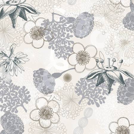 [53488-3] Sparkle Botanical, Bright World, Windham Fabrics