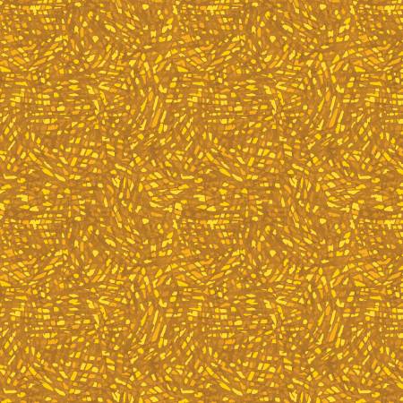 [16183B-33] Gold Colour Prism, Christmas Spirit, David Galchutt, Benartex Fabrics