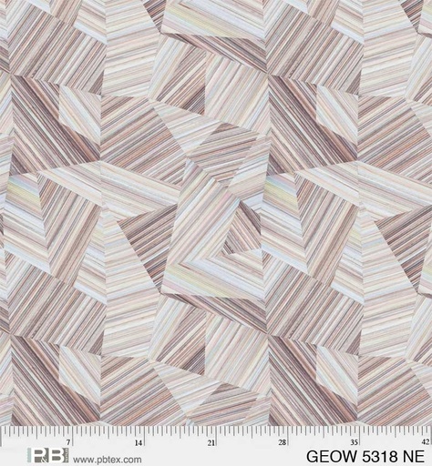 [GEODW 5318 N] Geode Geometric Neutral, 108in Wide Backing, P&B Textiles
