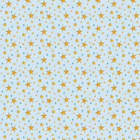 [16278B-05] Star Splendor Light Blue, David Galchutt, Christmas Spirit, Benartex