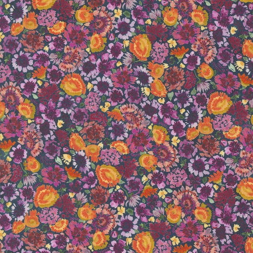 [39809 12] Autumn Daze Small Floral, Floribunda Midnight, Create Joy Project, Moda Fabrics