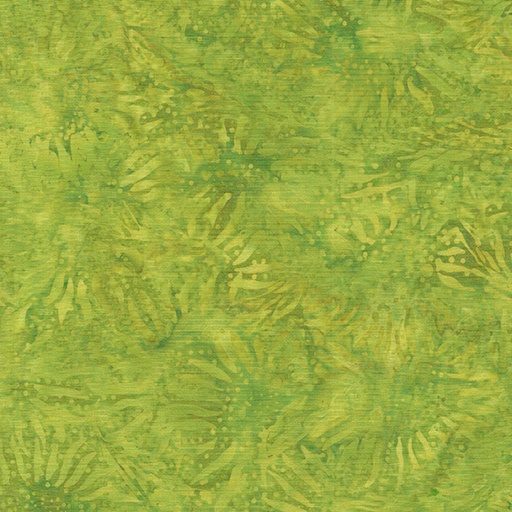 [122383630] Sunflower Green Lemongrass, The Grove, Kathy Engle, Island Batik