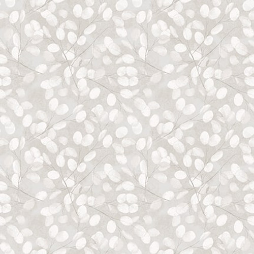 [3517-90] Winter Twigs, Grey Purely Neutral, Satin Moon Designs, Blank Quilting