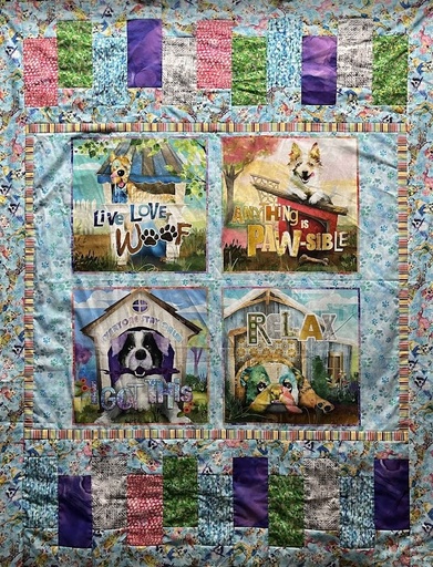 [RaisethewoofPanelLg-Kit] Raise The Woof Panel Quilt Kit, Connie Haley