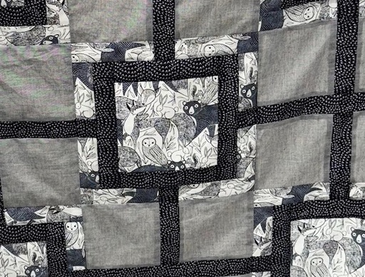 [Modern_B&W] 3 Yard Quilt, Modern (Black & White)